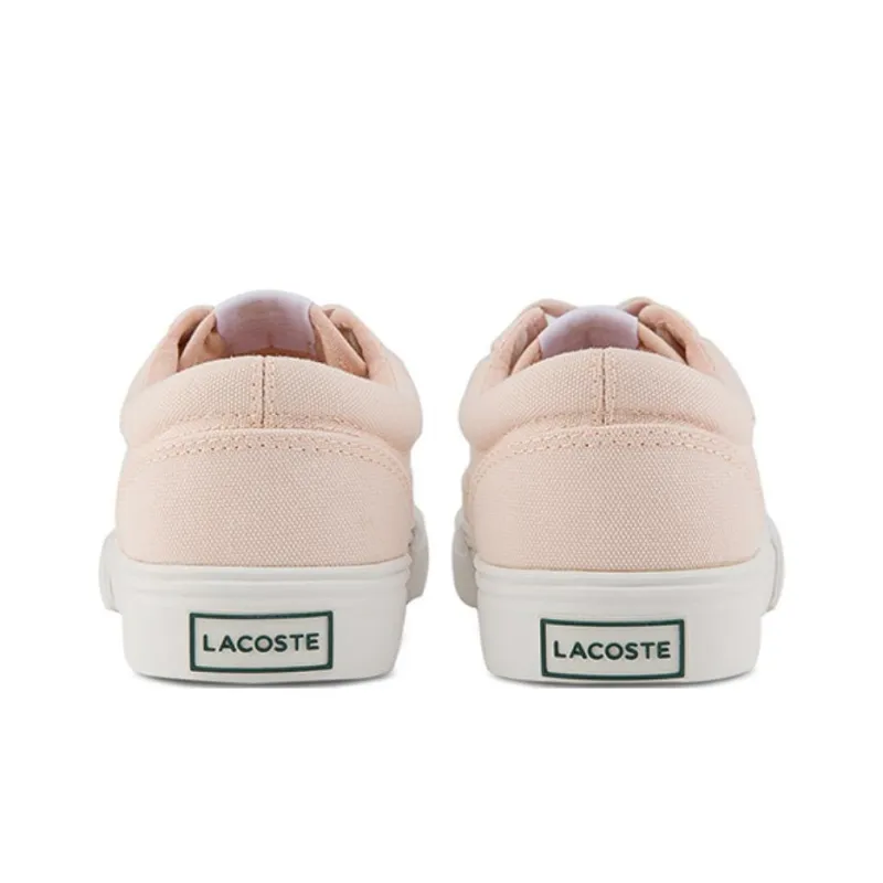 LACOSTE Low Top Canvas Shoes Women's Light Pink-2