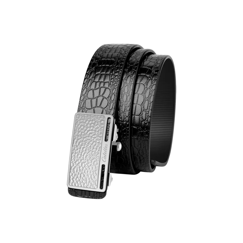 CATELLES Unlined Top Grain Cow Leather Leather Belts Men's Width 3.4cm-1