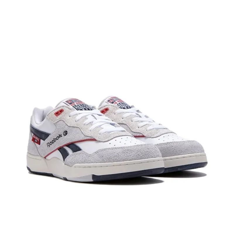 Reebok BB 4000 Anti Slip Wear Resistant Low Top Skateboard Shoes Unisex Gray-2