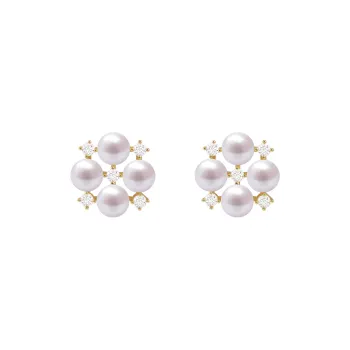 FREE ELF Freshwater Pearl Stud Earrings Women's