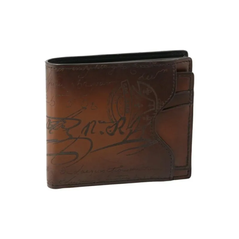 BERLUTI Cow Leather Wallet Men's Brown-1