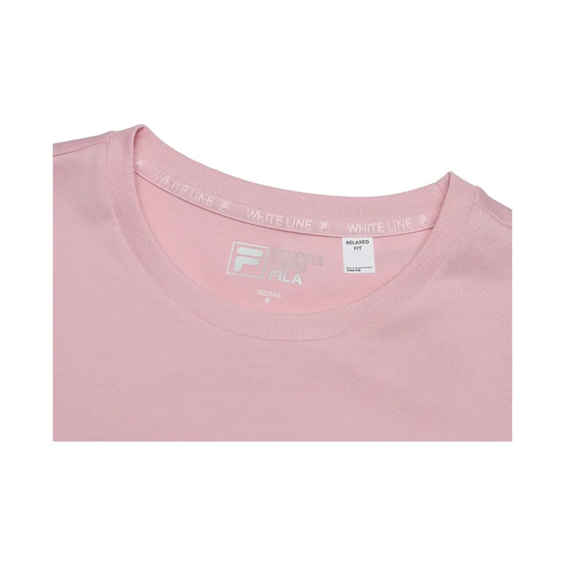 FILA WHITE T Shirt Women's Gray Purple Pink-5