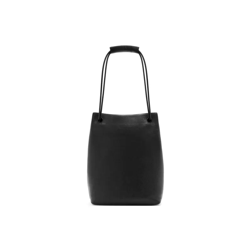 LOEWE Soft Grain Calfskin Crescent Bag Shoulder Bag Men's Black-3