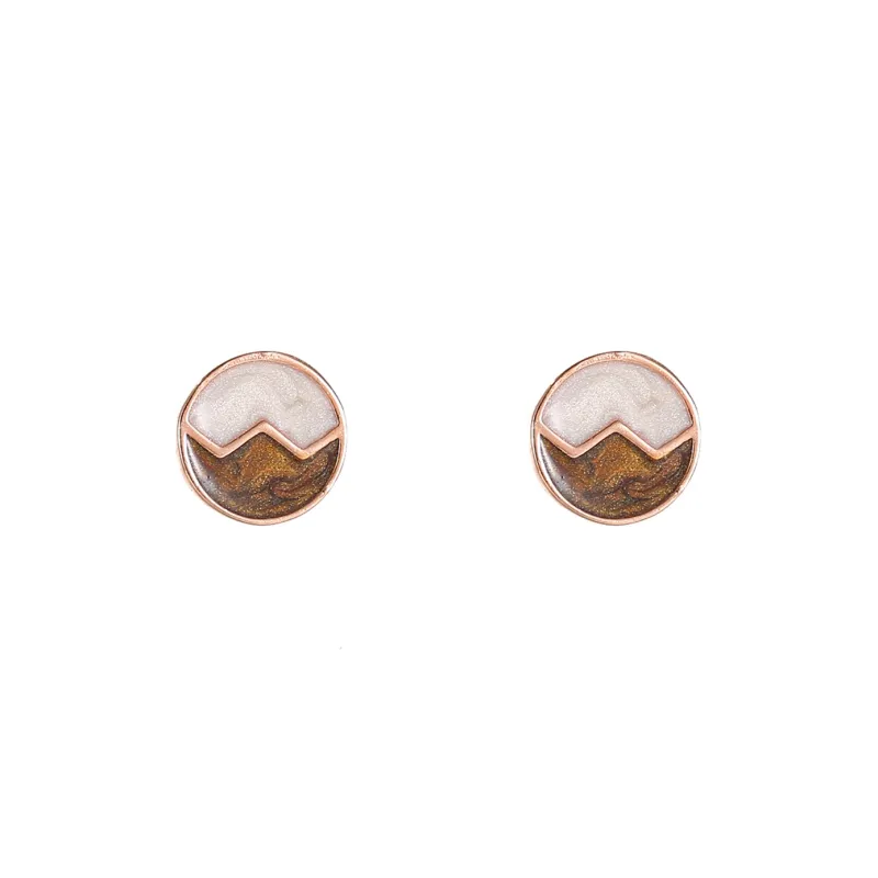 Rhymes 999 Fine Silver Stud Earrings Women's-8