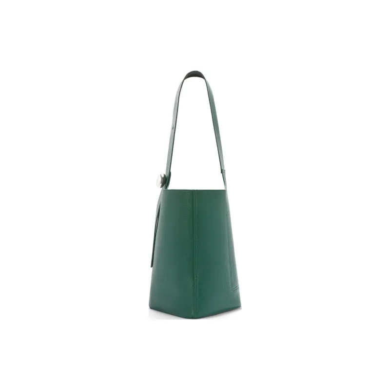 LOEWE Pebble Bucket Grain Calfskin Bucket Bag, Handbag, Shoulder Bag Tubas Men's Green-2