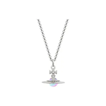 Vivienne Westwood Brass Aurora Ball Pendant Necklace Women's Silver/Aurora
