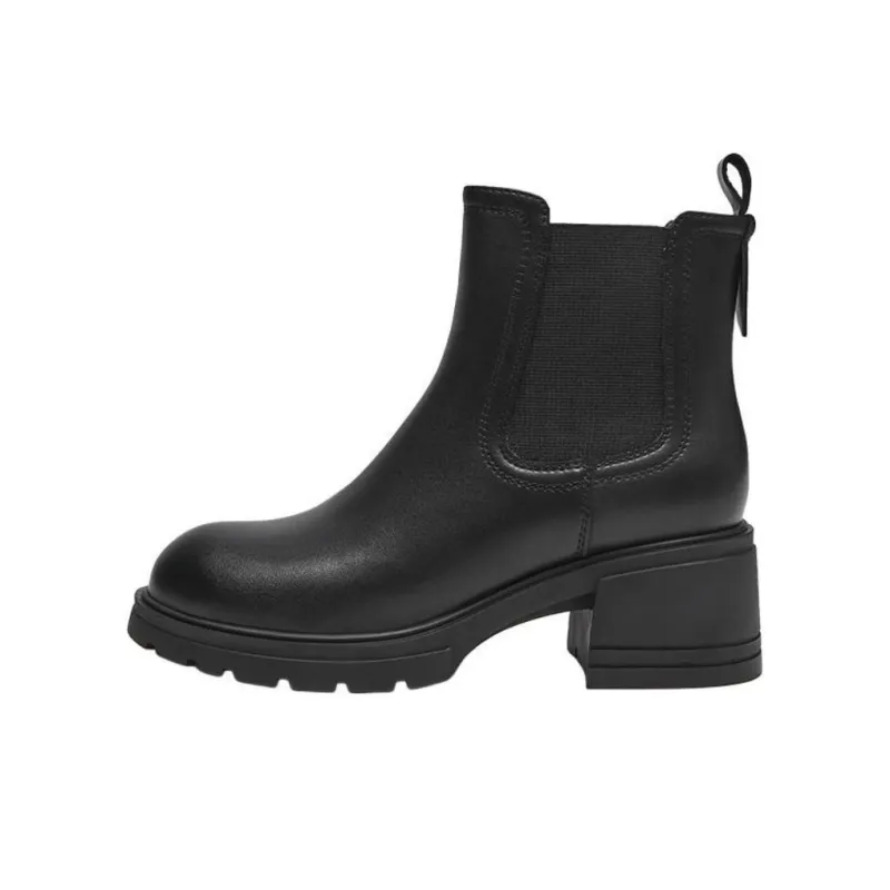 Hotwind Short Chelsea Boots 6cm Women's Black-0