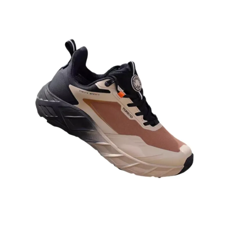 TOREAD Anti Slip Wear Resistant Low Top Trekking Shoes Men's Beige Brown-2
