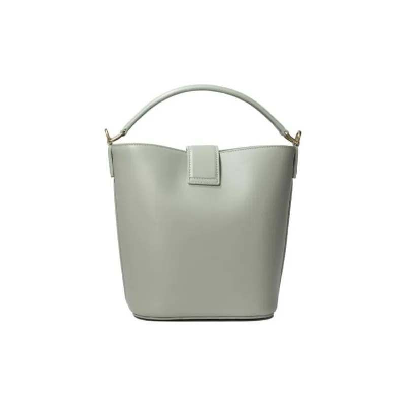 CELINE Cow Leather Bucket Bag, Shoulder Bag, Crossbody Bag, Handbag Trumpets Women's Clay-2