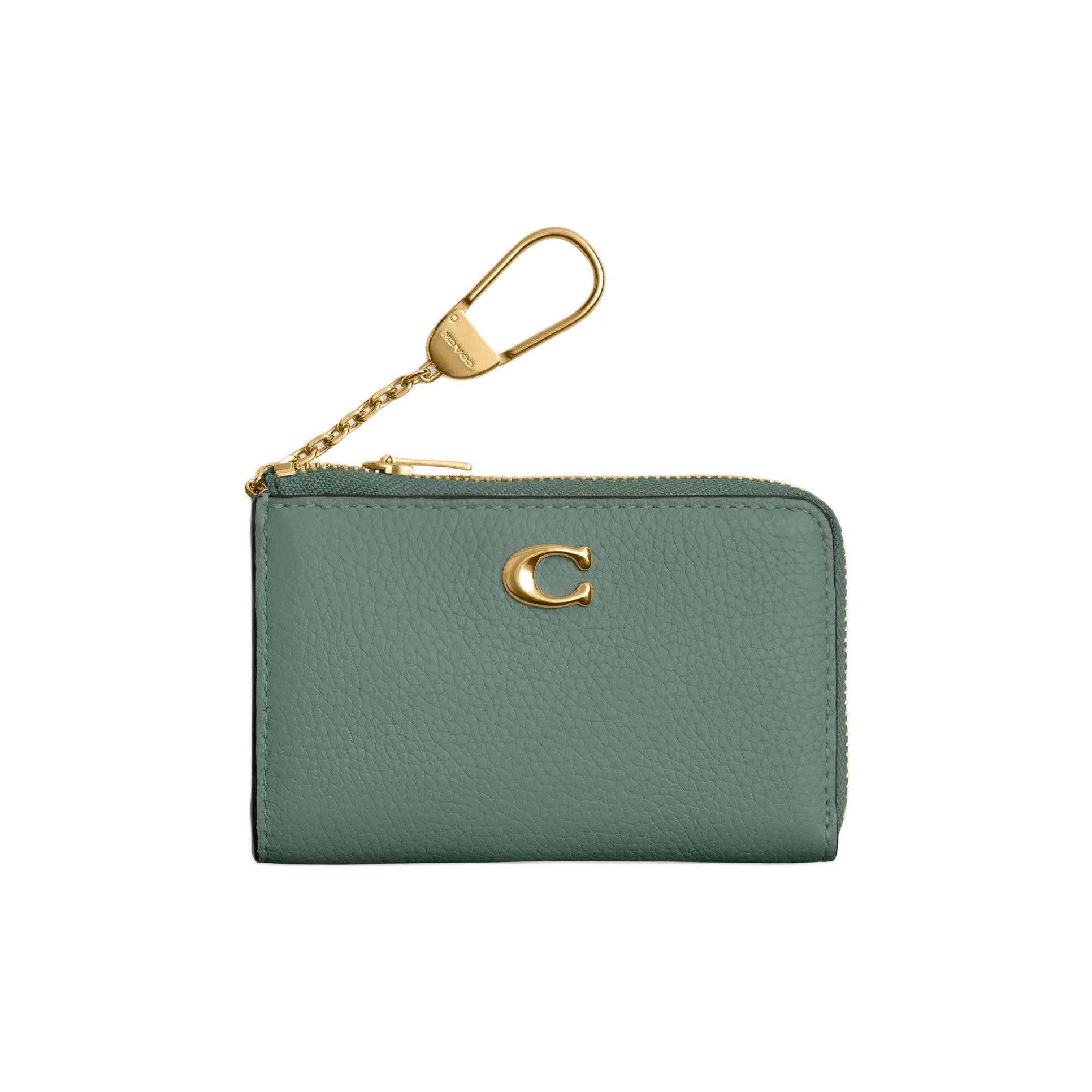 COACH Key Pouches Brass Brown - POIZON