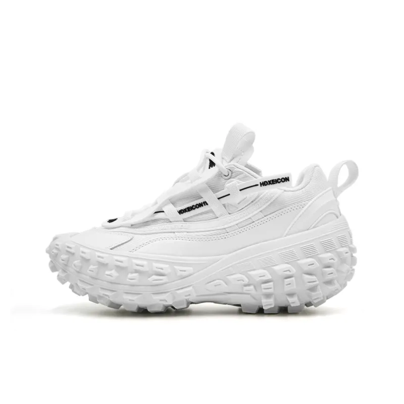 Hong Kong Meng Chunky Sneakers Unisex Low Top White-1