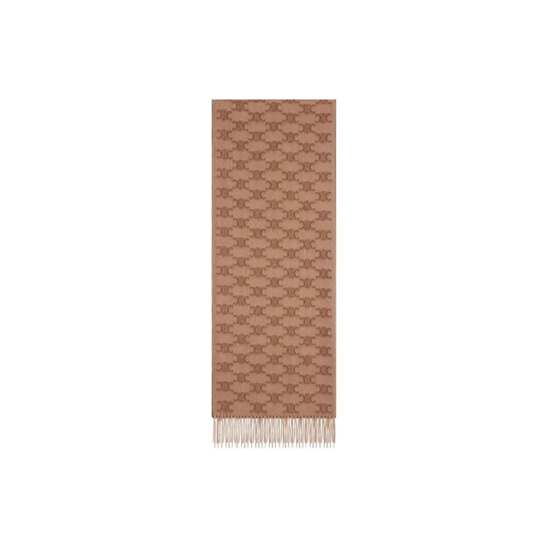 CELINE Scarf In Monogram Cashmere-0