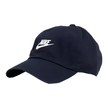 Nike Cotton Baseball Caps Unisex Navy Blue