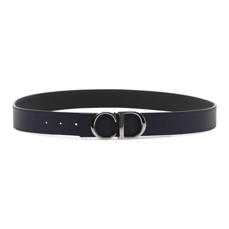 DIOR Leather Belts Unisex Black -1