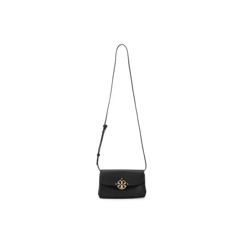 TORY BURCH Miller Leather Crossbody Bag Clutch Wallet Shoulder Bag Regular Women's Black & Black Gold
