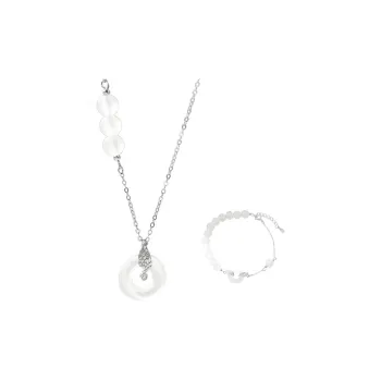 Long Fu Chalcedony Necklaces Women's