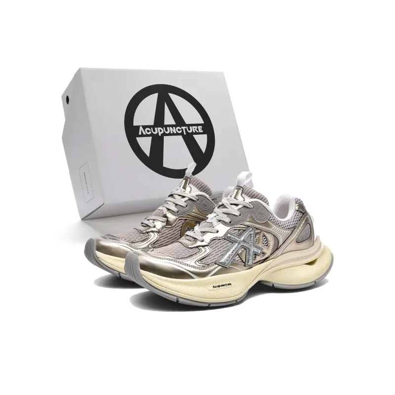 Acupuncture Anti Slip Wear Resistant Low Top Chunky Sneakers Unisex-12
