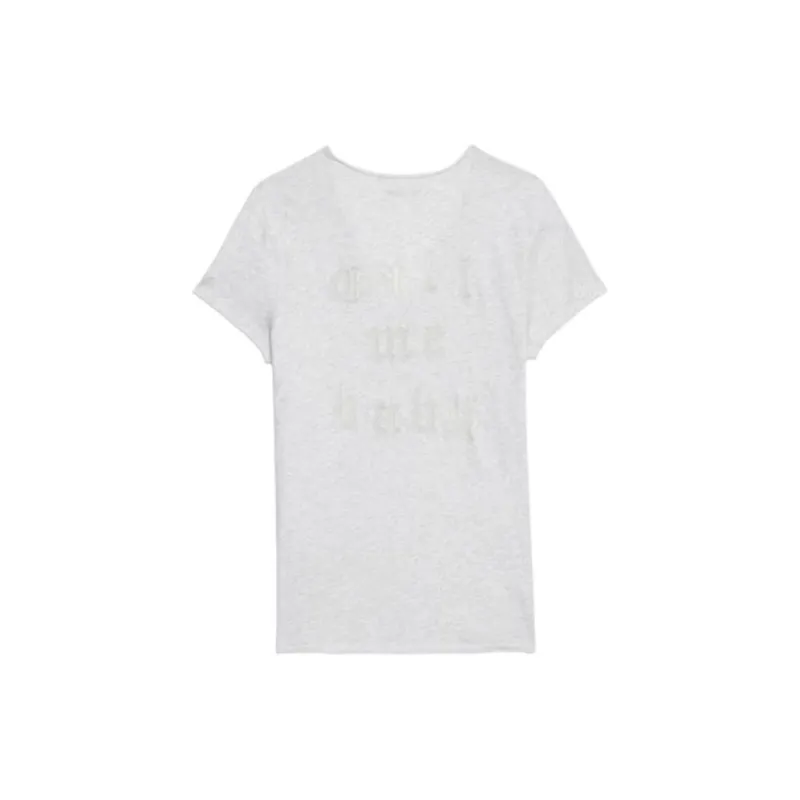 Zadig & Voltaire Slogan detail T shirt-1