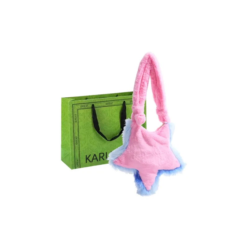 KARUISHA Plush Crossbody Bag Women's Yellow/Rose Red/Pink/White-13