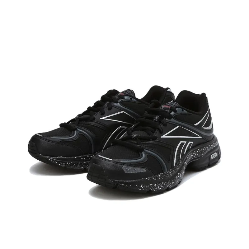 Reebok Premier Road Plus 6 Anti Slip Wear Resistant Low Top Running Shoes Unisex Black-2
