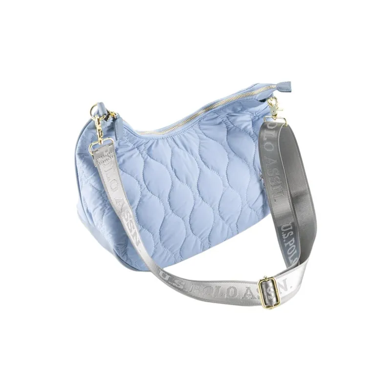 U.S. POLO ASSN. Nylon Shoulder Bag Large Size Women's Blue-3