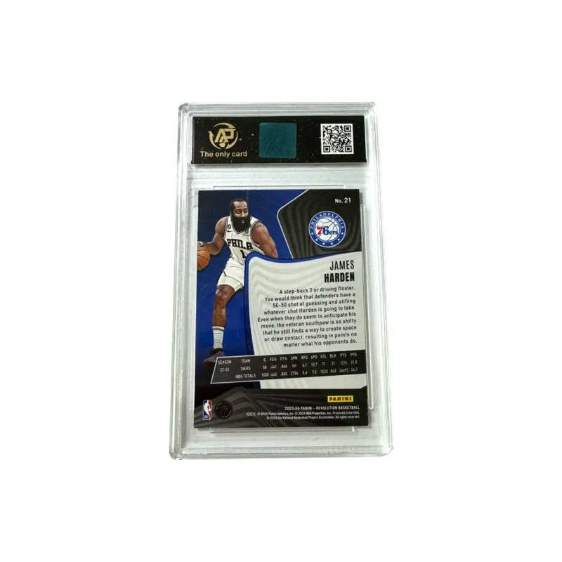 PANINI James Harden 76 Persons 2324 Revolution Refringence, Star Card 8.5 Points Graded Cards 1 Pc-1