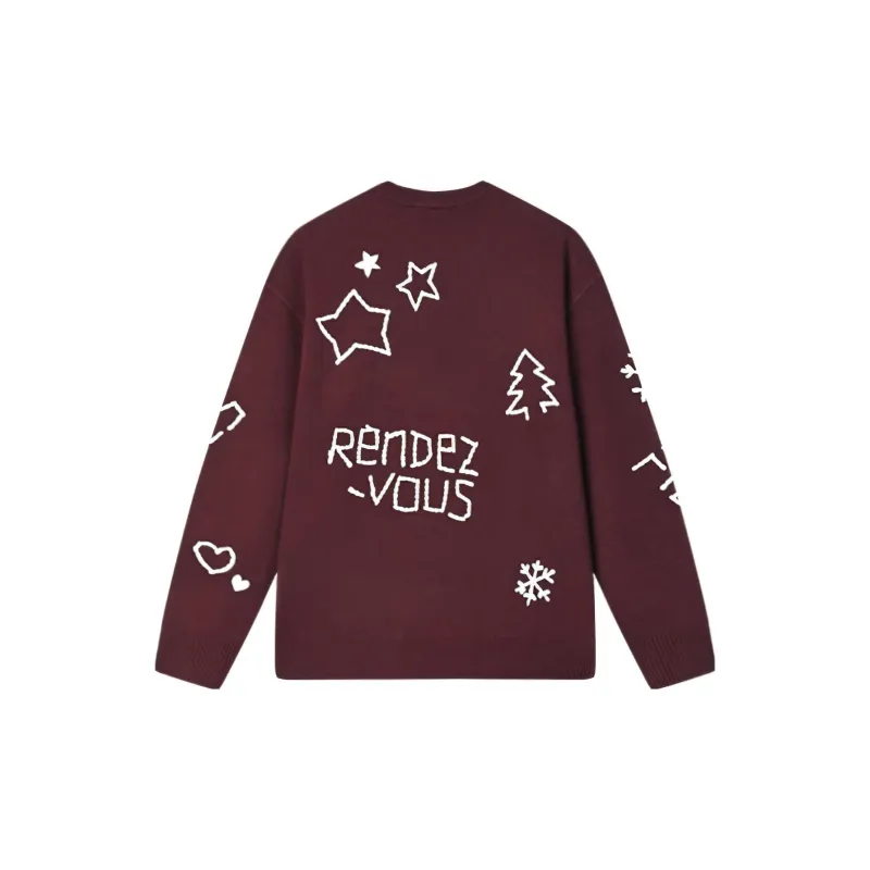 FILA x Études Sweatshirt Unisex Songwei Burgundy-1