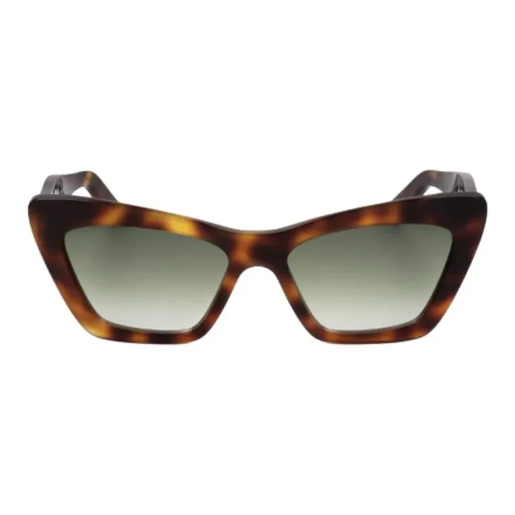 FERRAGAMO Plastic Cat Eye Sunglasses Men's Tortoiseshell-1