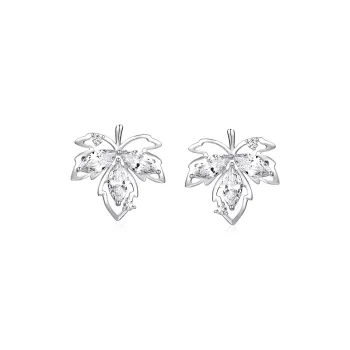 KADER 925 Sterling Silver Stud Earrings Women's Silver