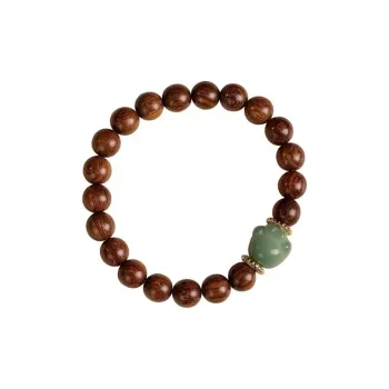 J&KINGLAY Golden Sandalwood Bracelets Unisex
