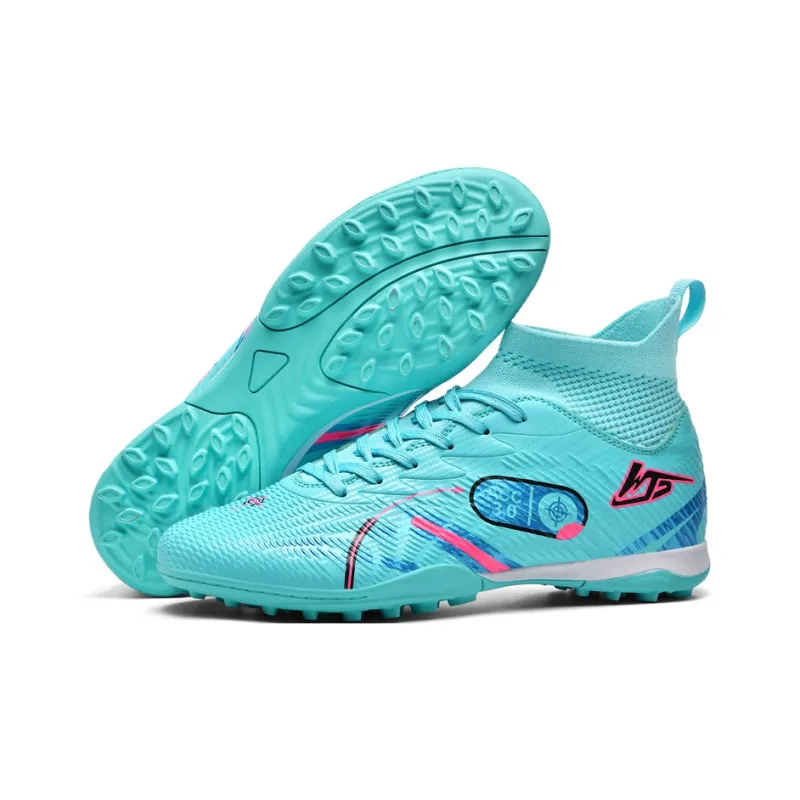 WEJIESS TF Rubber Broken Studs Soft Ground Firm Ground Anti-Slip Wear-Resistant Soccer Shoes Unisex-10