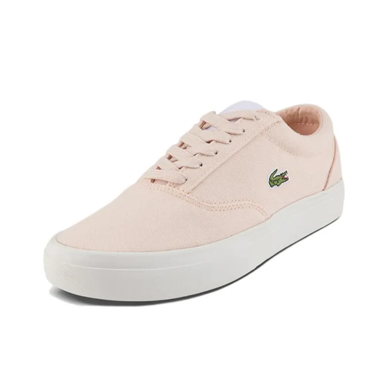 LACOSTE Low Top Canvas Shoes Women's Light Pink-1
