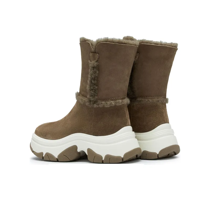 Staccato Fleece Latte Thermal Crew Snow Boots Women's-7