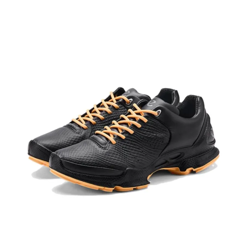 Ecco Biom C Low-Top Trekking Shoes Women's Black Yellow-2