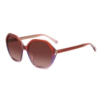 Kate Spade Acetate Irregular Shape Sunglasses Women's Red