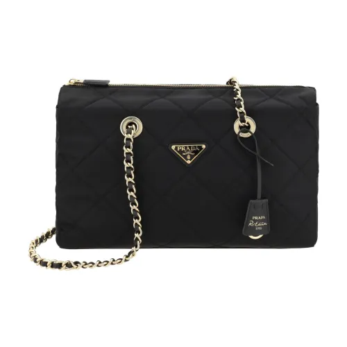 PRADA Re Edition Nylon Shoulder Bag Women's Black