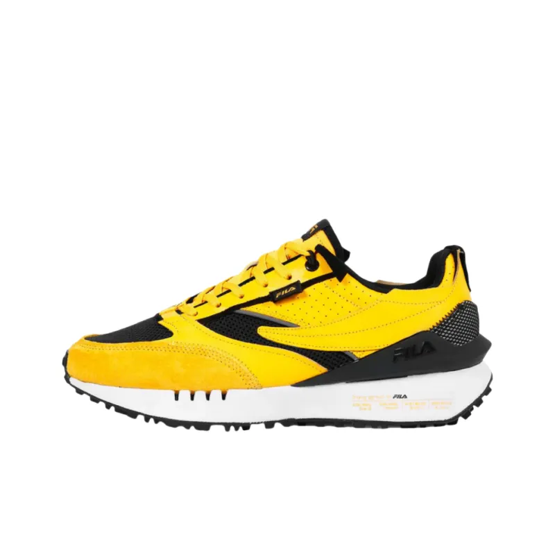 FILA Renno Anti Slip Wear Resistant Low Top Tennis Shoes Men's Yellow-0