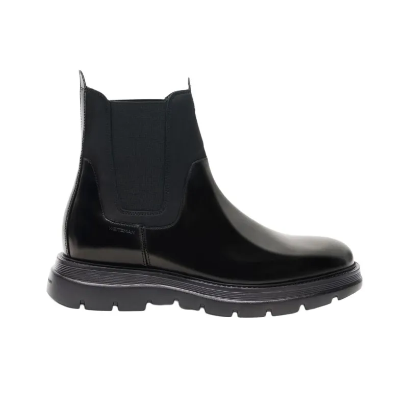 Stuart Weitzman/SW Arden Short Chelsea Boots Men's Black-1