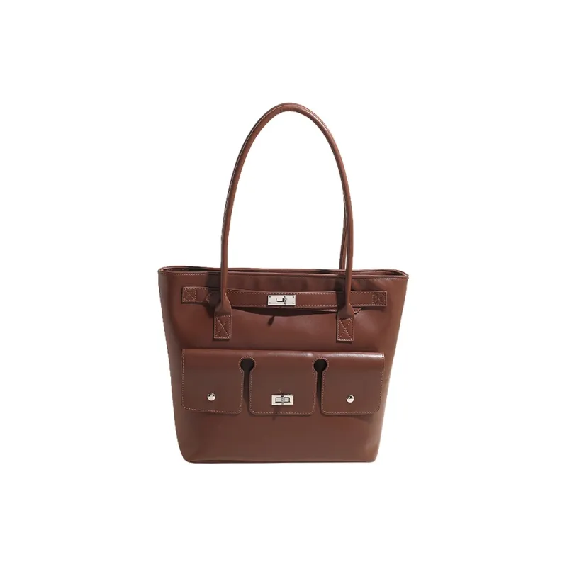 Yalu PU Shoulder Bag Handbag Regular Women's Brown/Black/Khaki-0