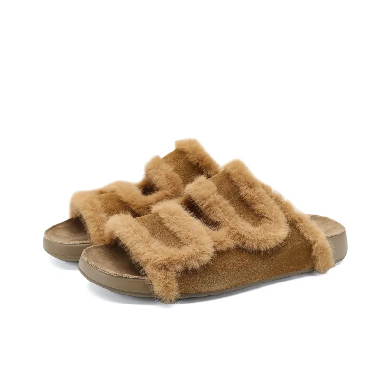 SAFIYA Slide Slippers Women's Apricot/Yellow-5