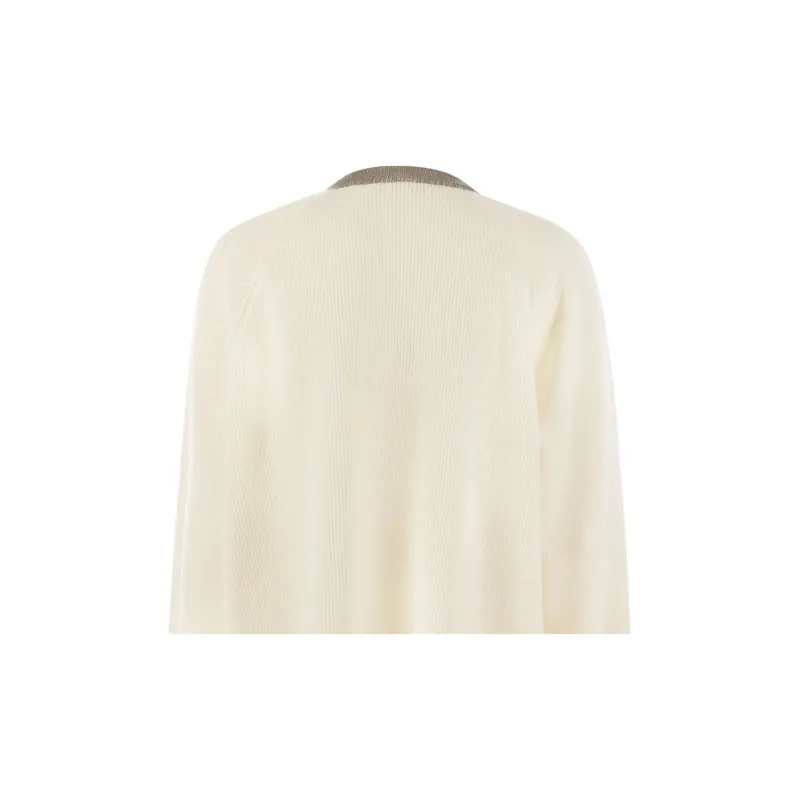 Brunello Cucinelli Crewneck Ribbed Knitted Jumper-5