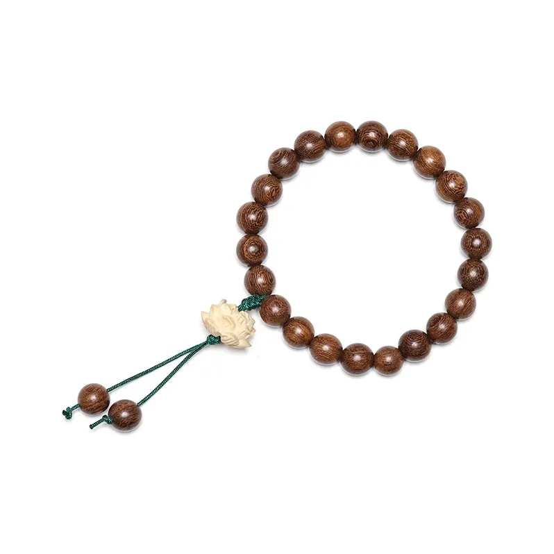 ZUIWENGLANGYASHANWENCHUANG Green Sandalwood Bracelets Unisex-0