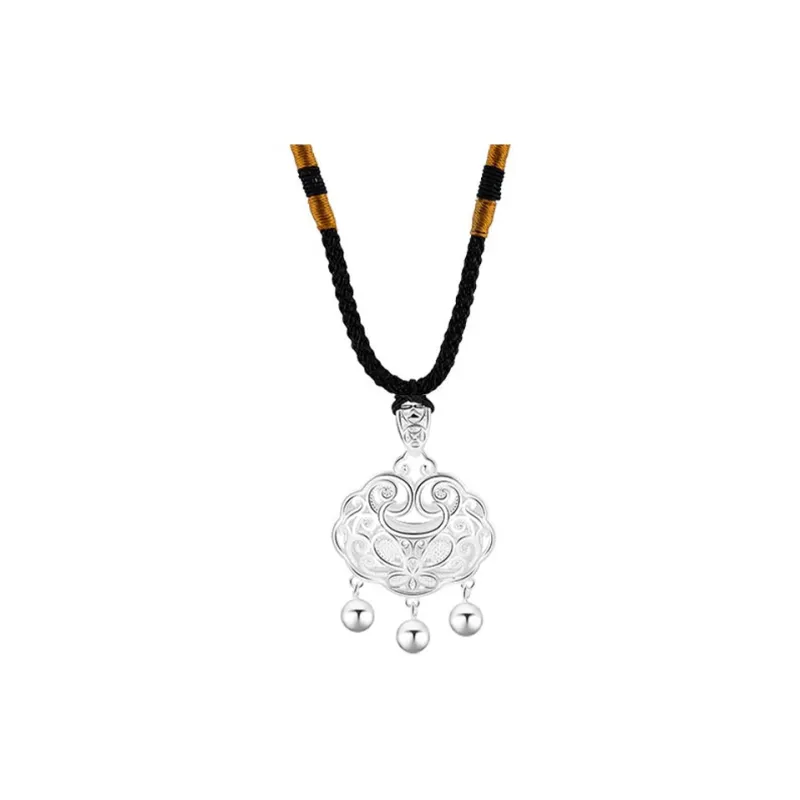 CHINA GOLD Sterling Silver 990 Necklaces Women's-0