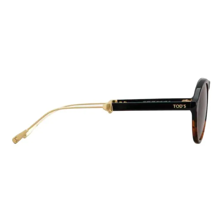 TOD'S Acetate Metal Cat Eye Sunglasses Men's Black-2