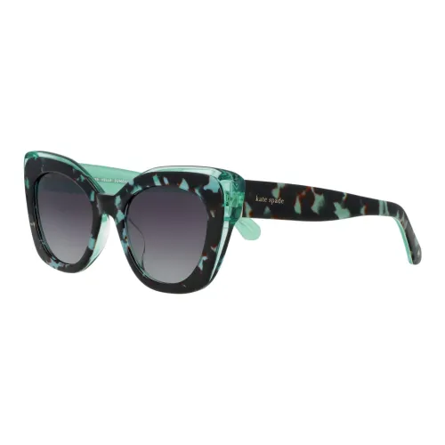 Kate Spade Acetate Butterfly Sunglasses Women's Havana Green