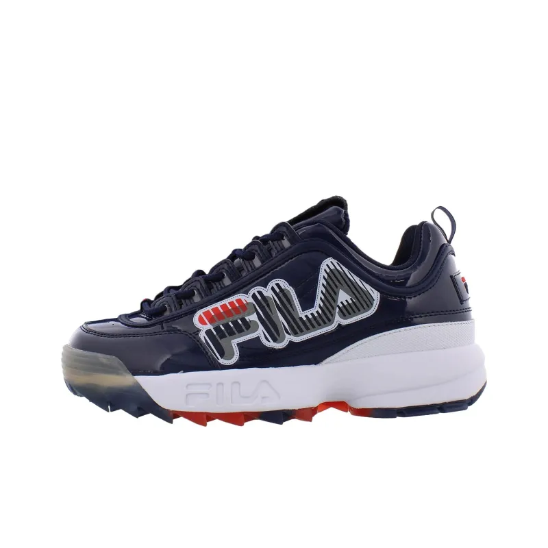 FILA Disruptor 2 Anti Slip Wear Resistant Low Top Training Shoes Men's Blue-0