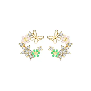 BTOE Alloy Stud Earrings Women's