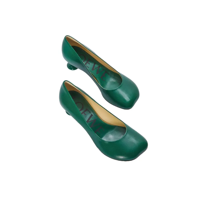 LOEWE Toy Irregular Heel High Heels 4.5cm Women's Green-2