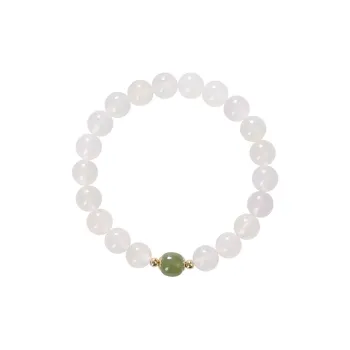Emerald Chalcedony Bracelets Women's