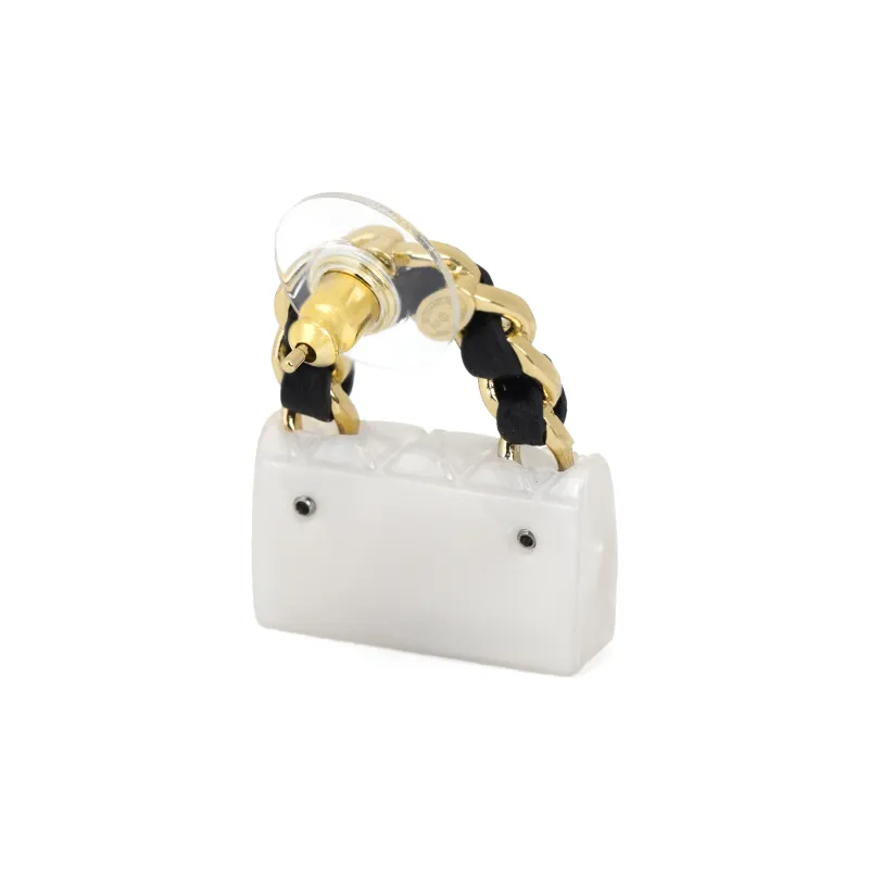 CHANEL Metal Earrings Women's Gold-2